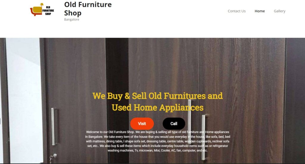 old furniture shop online
